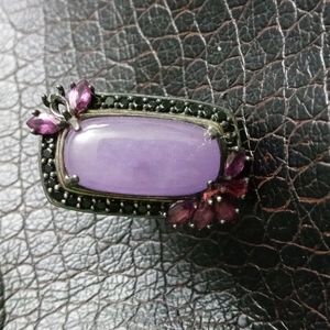 Vintage purple stone ring